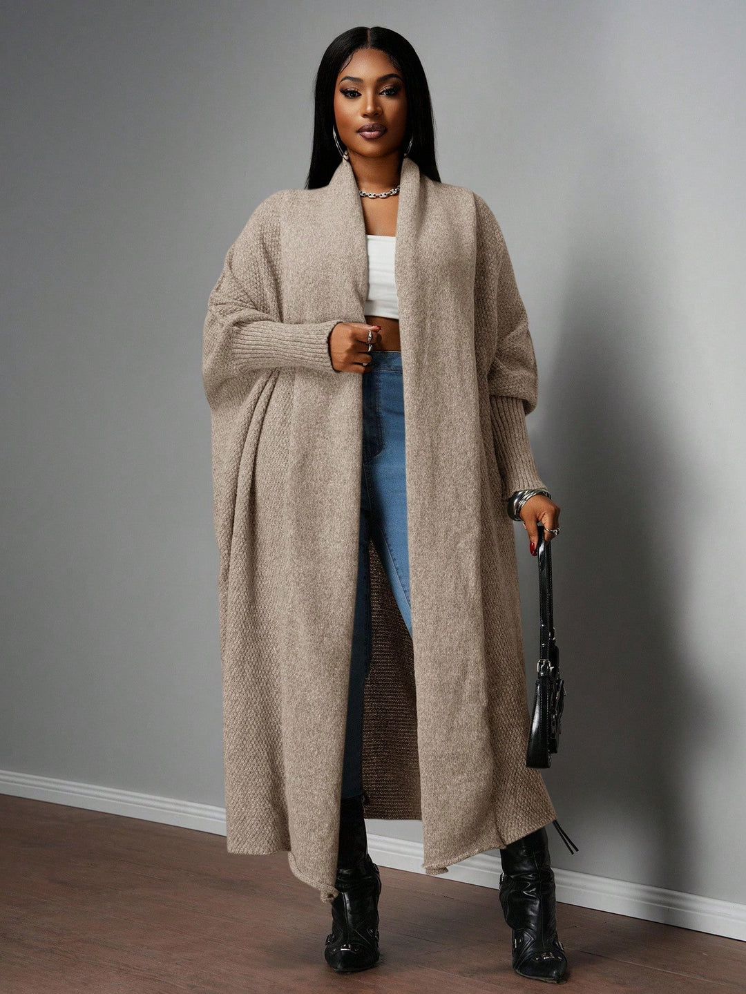 Cardigan SHEIN, kaki