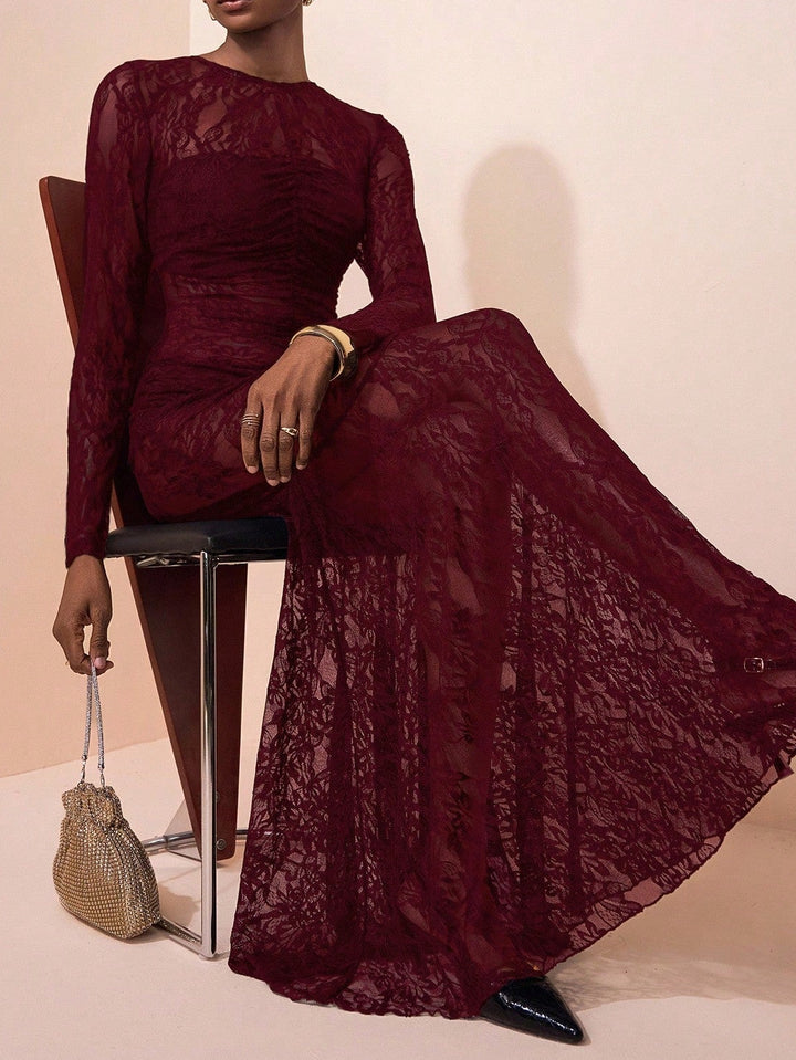 Rochie maxi SHEIN, vișiniu