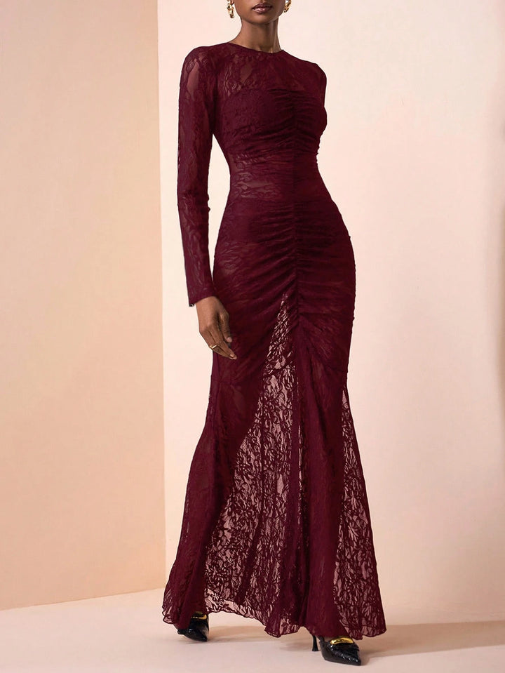 Rochie maxi SHEIN, vișiniu