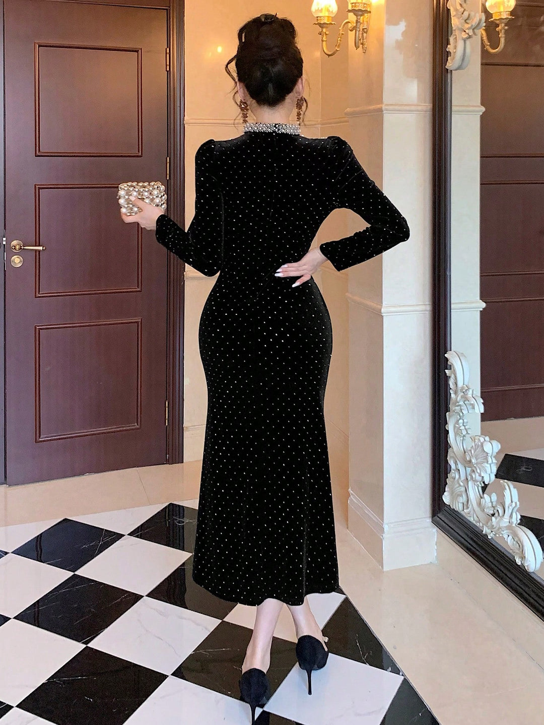 Rochie maxi SHEIN, negru