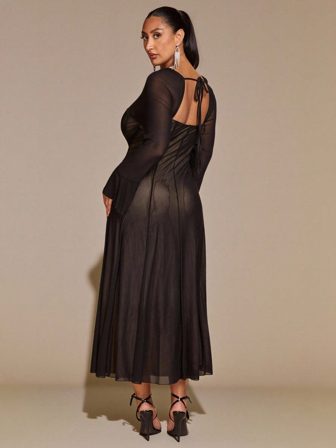 Rochie maxi SHEIN, negru