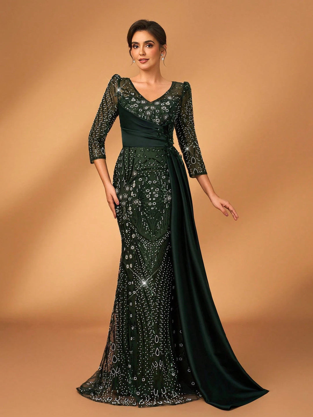 Rochie maxi SHEIN, verde
