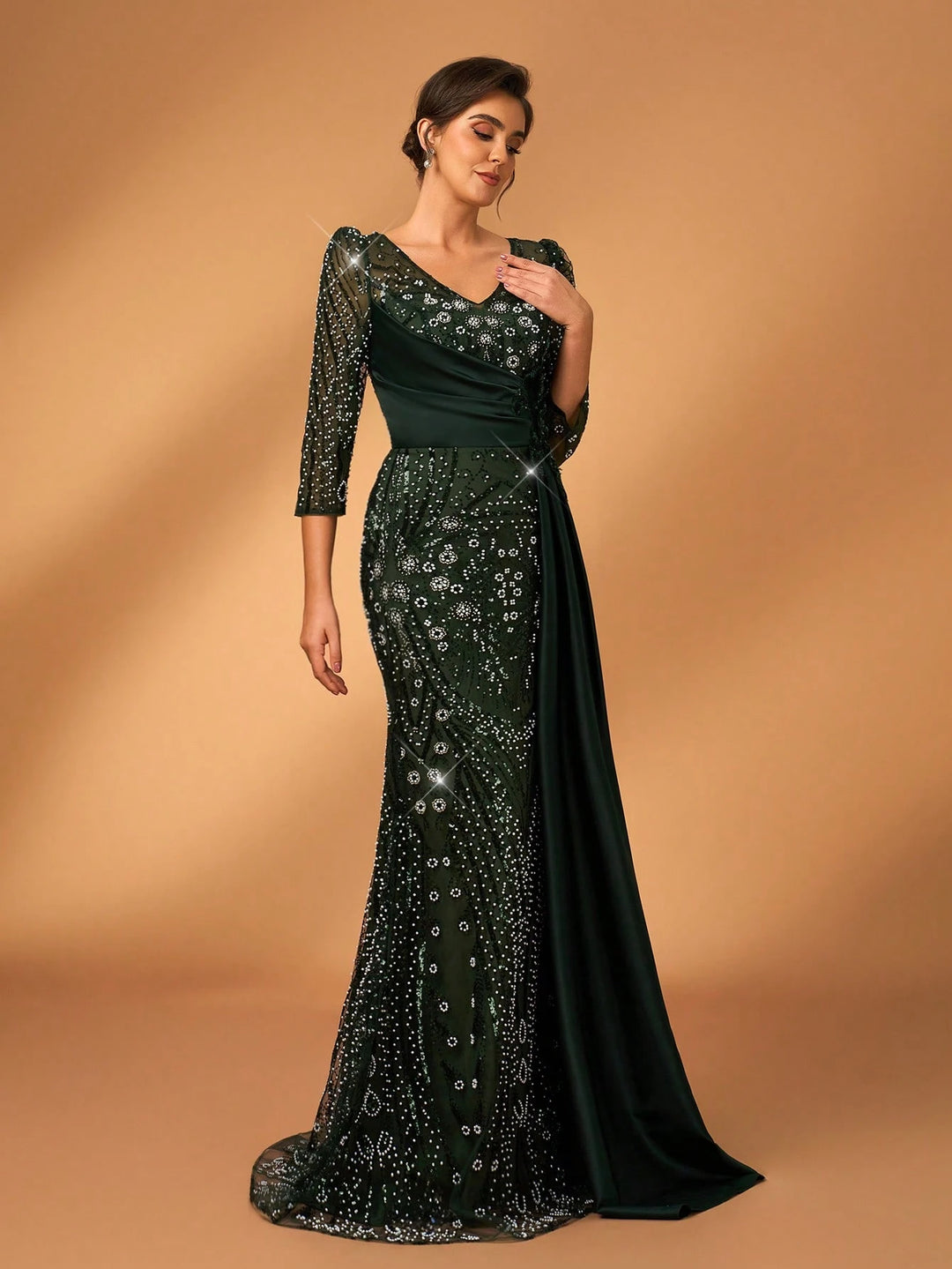 Rochie maxi SHEIN, verde