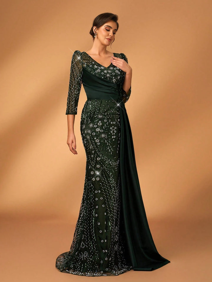 Rochie maxi SHEIN, verde
