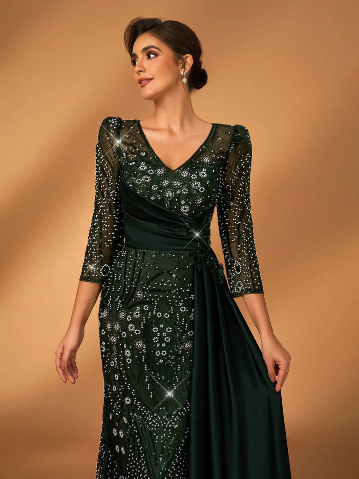 Rochie maxi SHEIN, verde