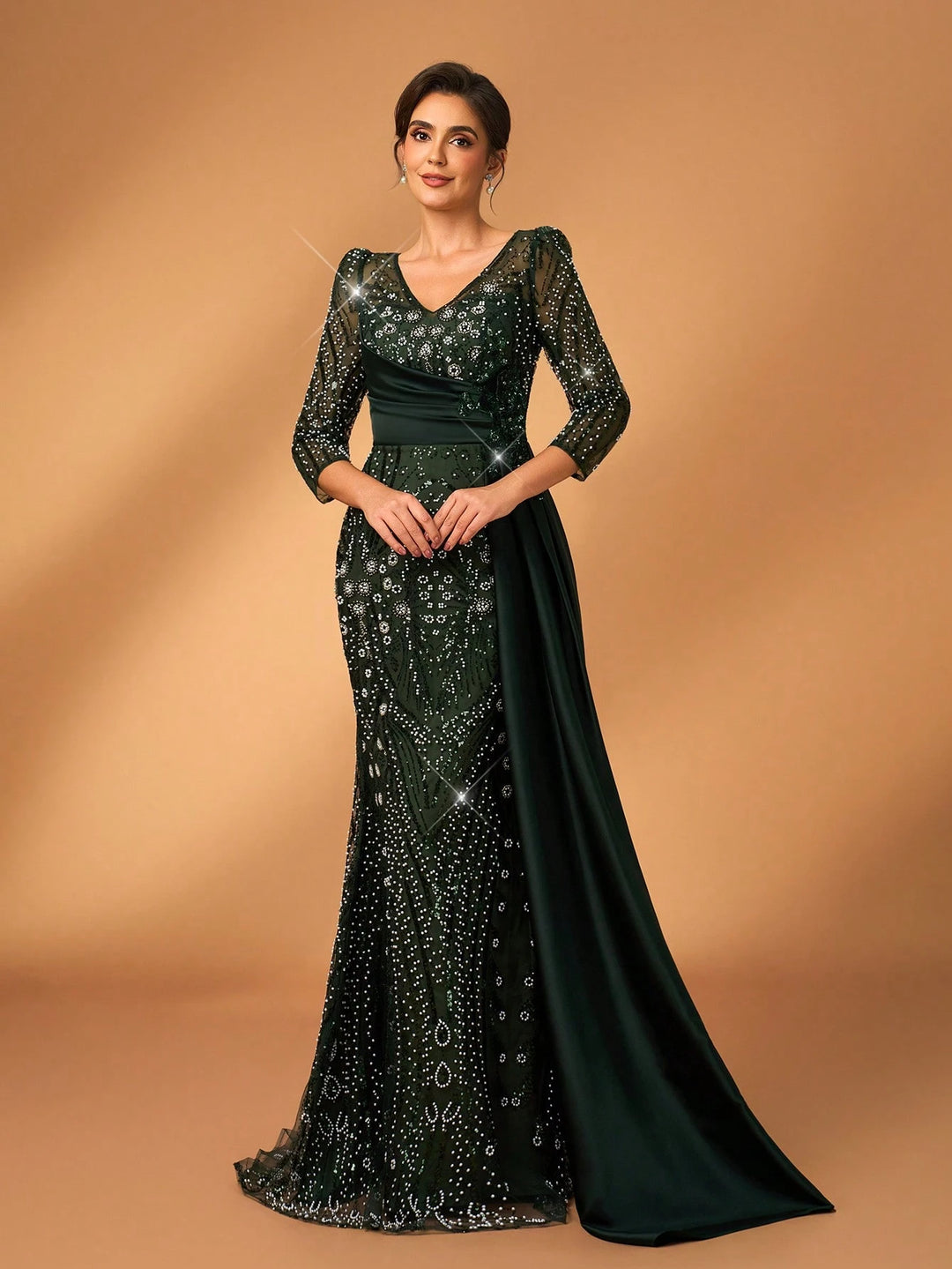 Rochie maxi SHEIN, verde