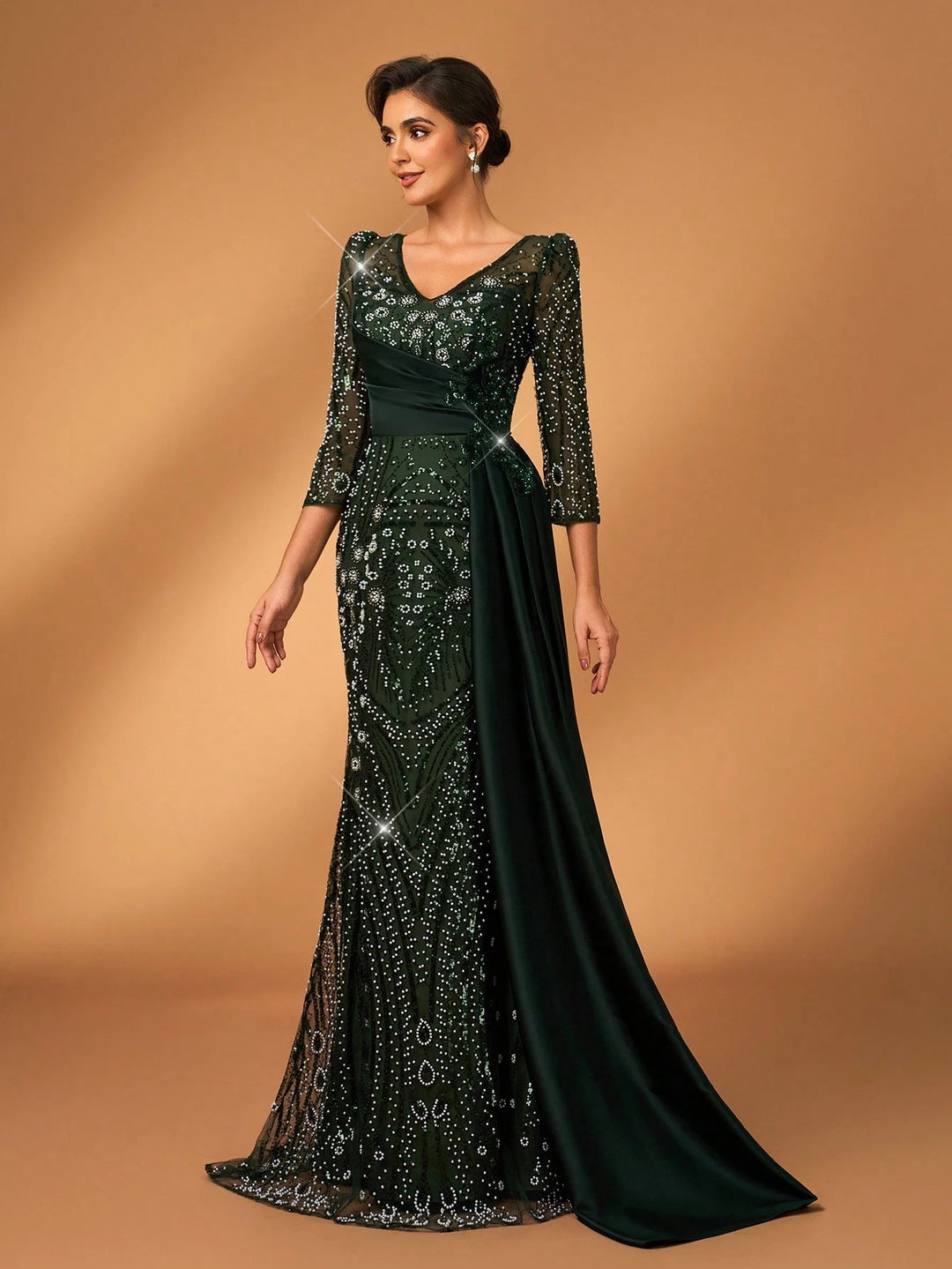 Rochie maxi SHEIN, verde