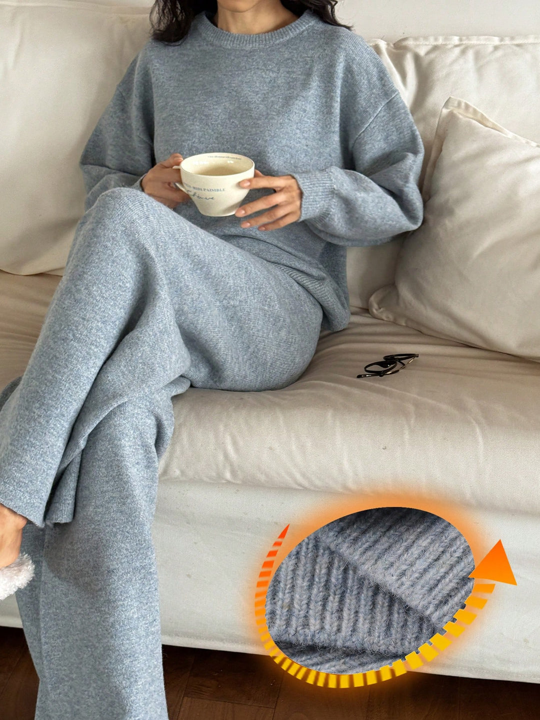 Set pijamale SHEIN, albastru