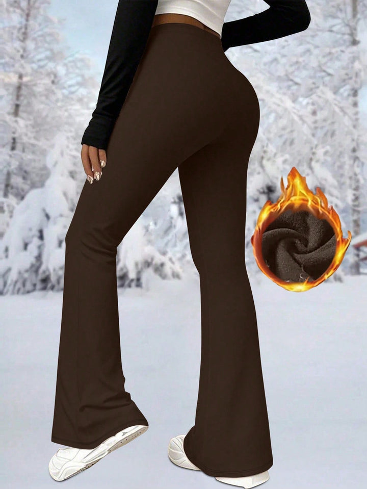 Pantaloni SHEIN, maro