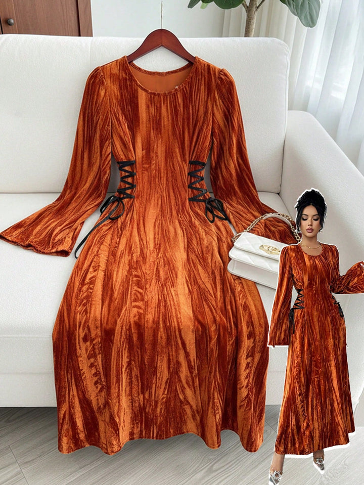 Rochie maxi SHEIN, maro