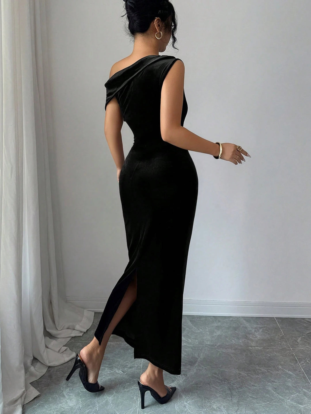 Rochie maxi SHEIN, negru