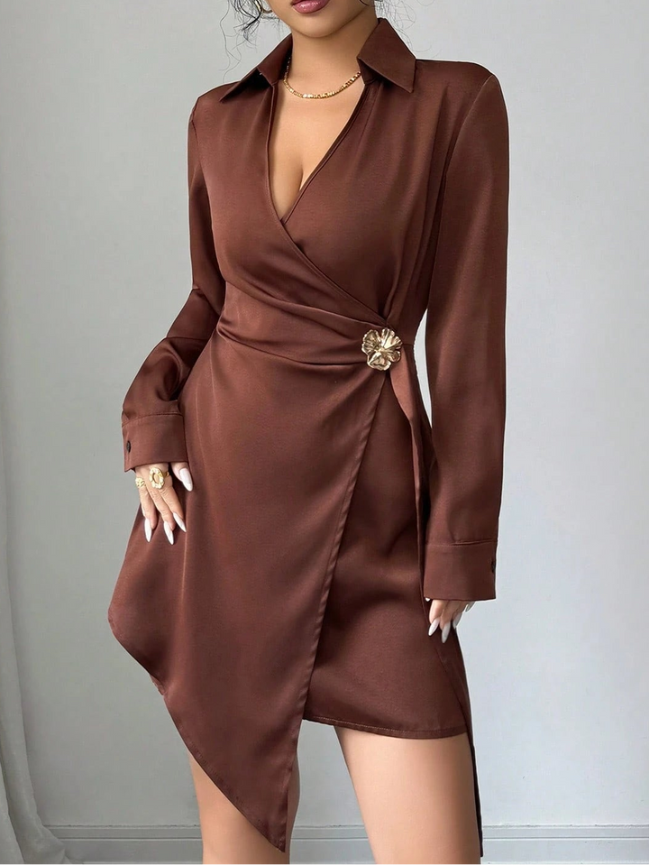 Rochie mini SHEIN, maro