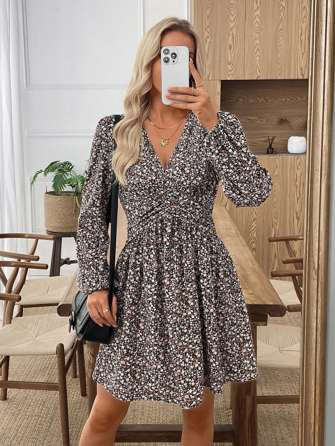 Rochie scurtă SHEIN, negru