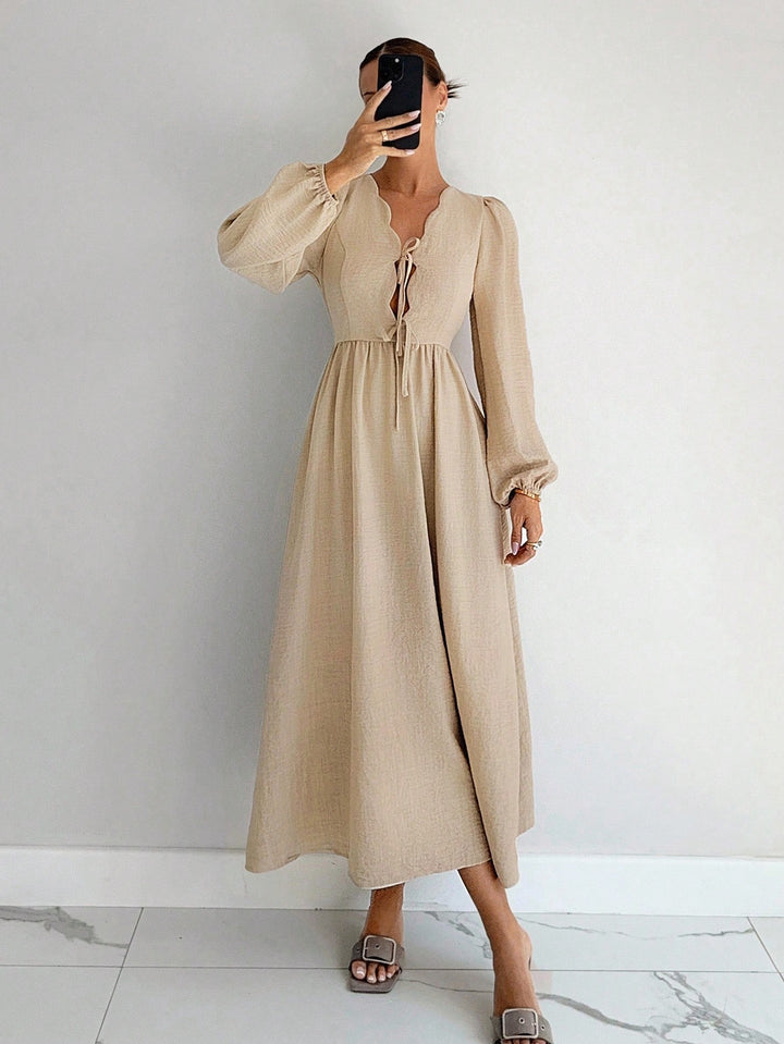 Rochie midi SHEIN, bej