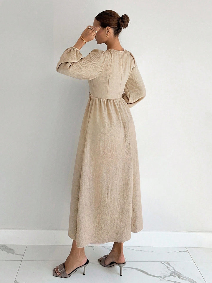 Rochie midi SHEIN, bej