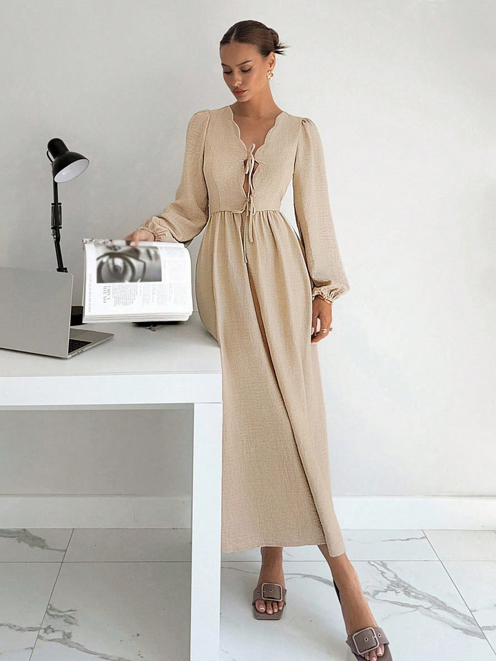 Rochie midi SHEIN, bej