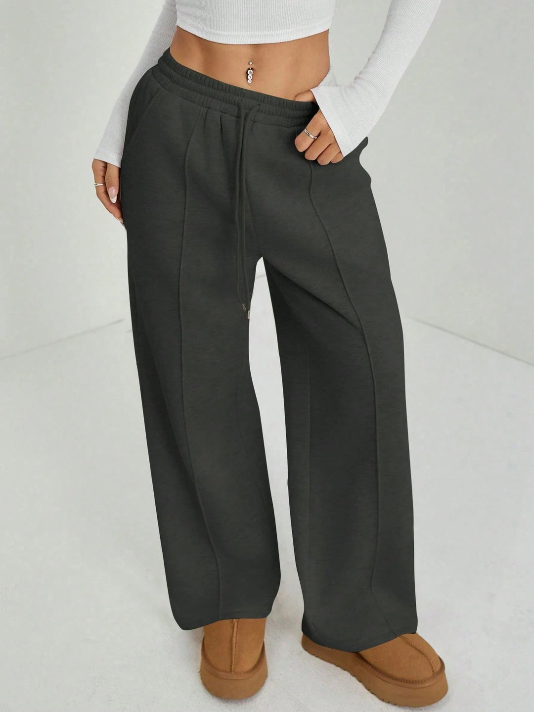 Pantaloni SHEIN, gri
