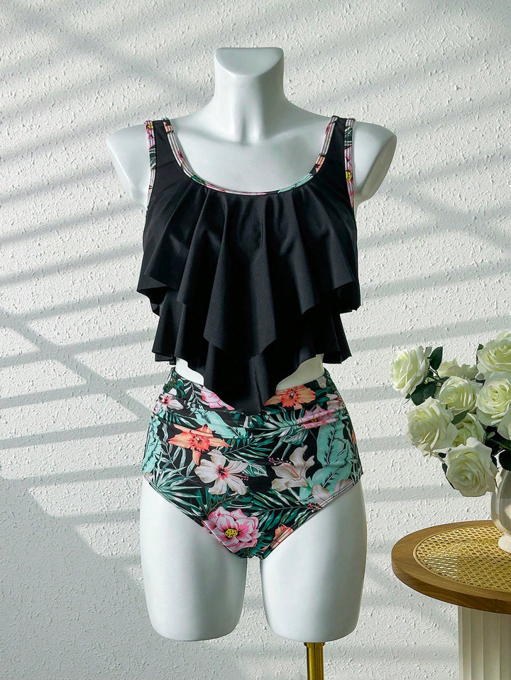 Costum de baie SHEIN, mix culori
