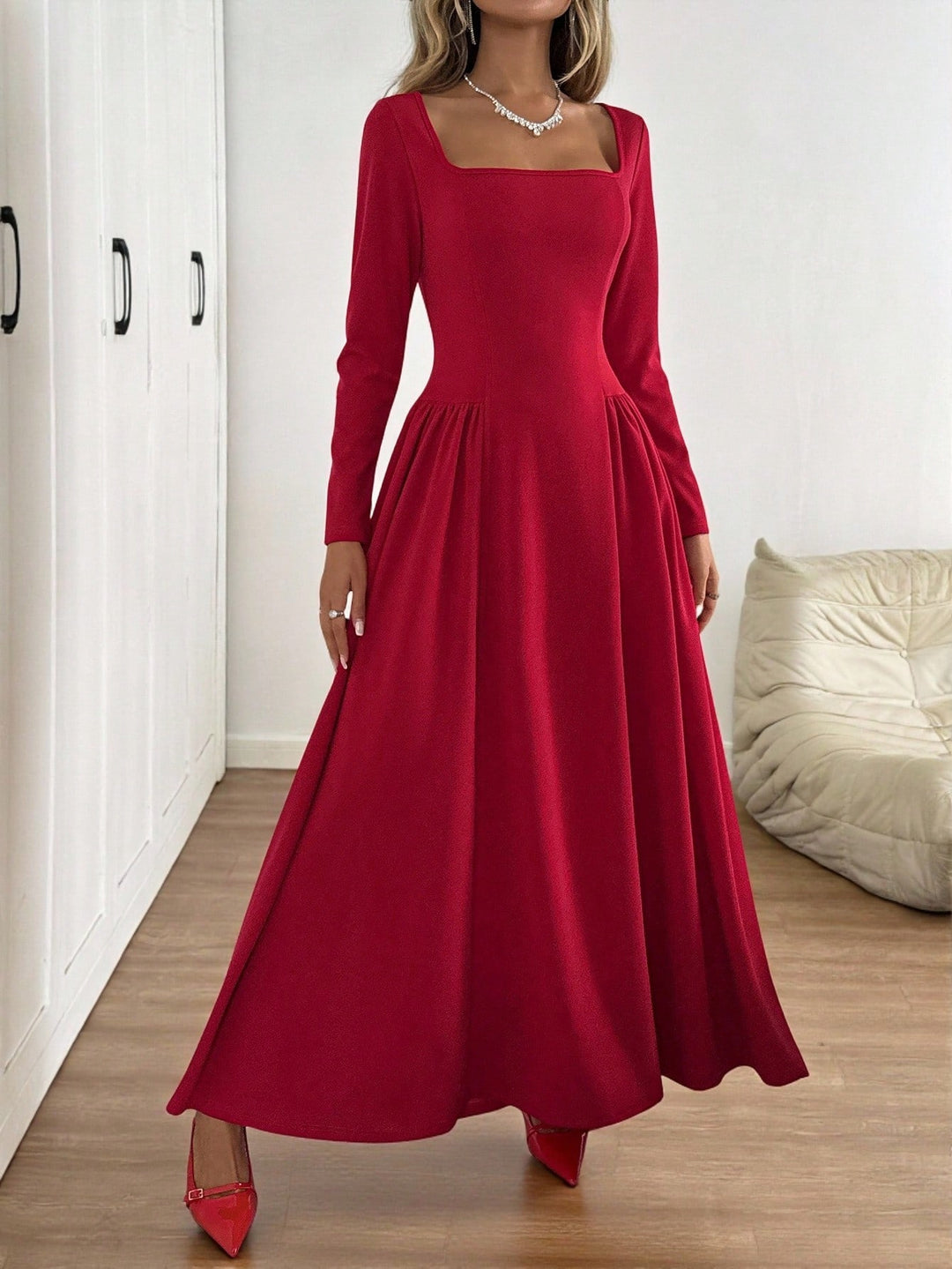 Rochie maxi Shein, roșu
