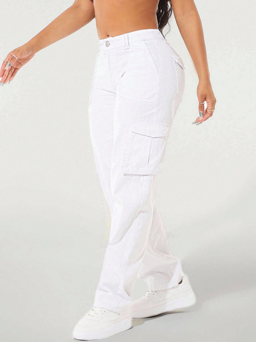 Jeans SHEIN, alb