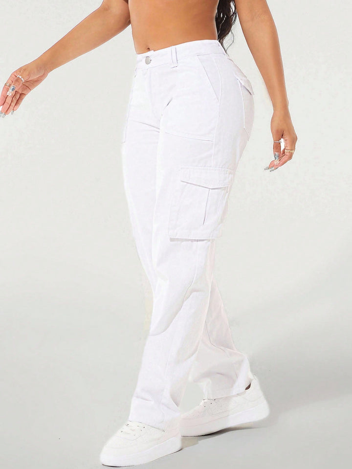 Jeans SHEIN, alb