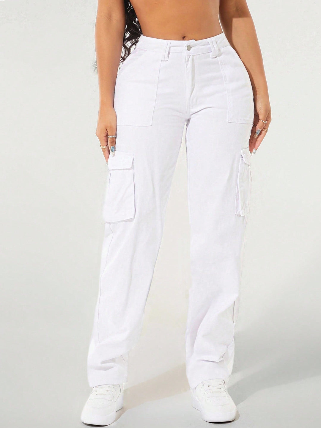 Jeans SHEIN, alb