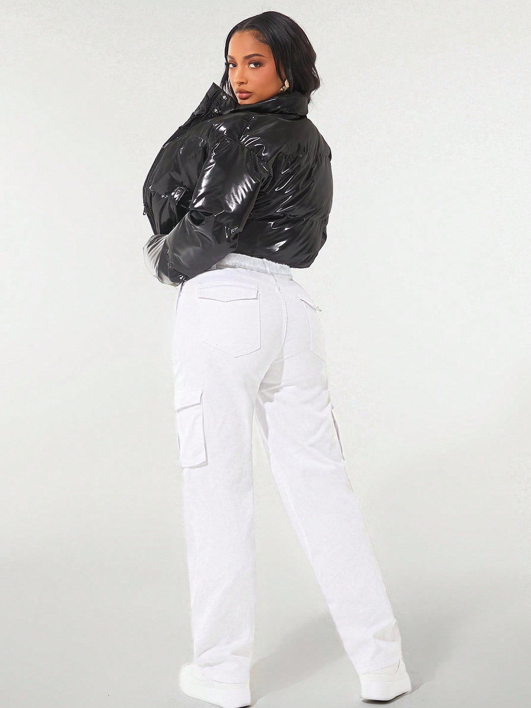 Jeans SHEIN, alb