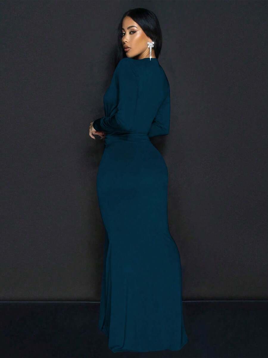 Rochie maxi SHEIN, bleumarin