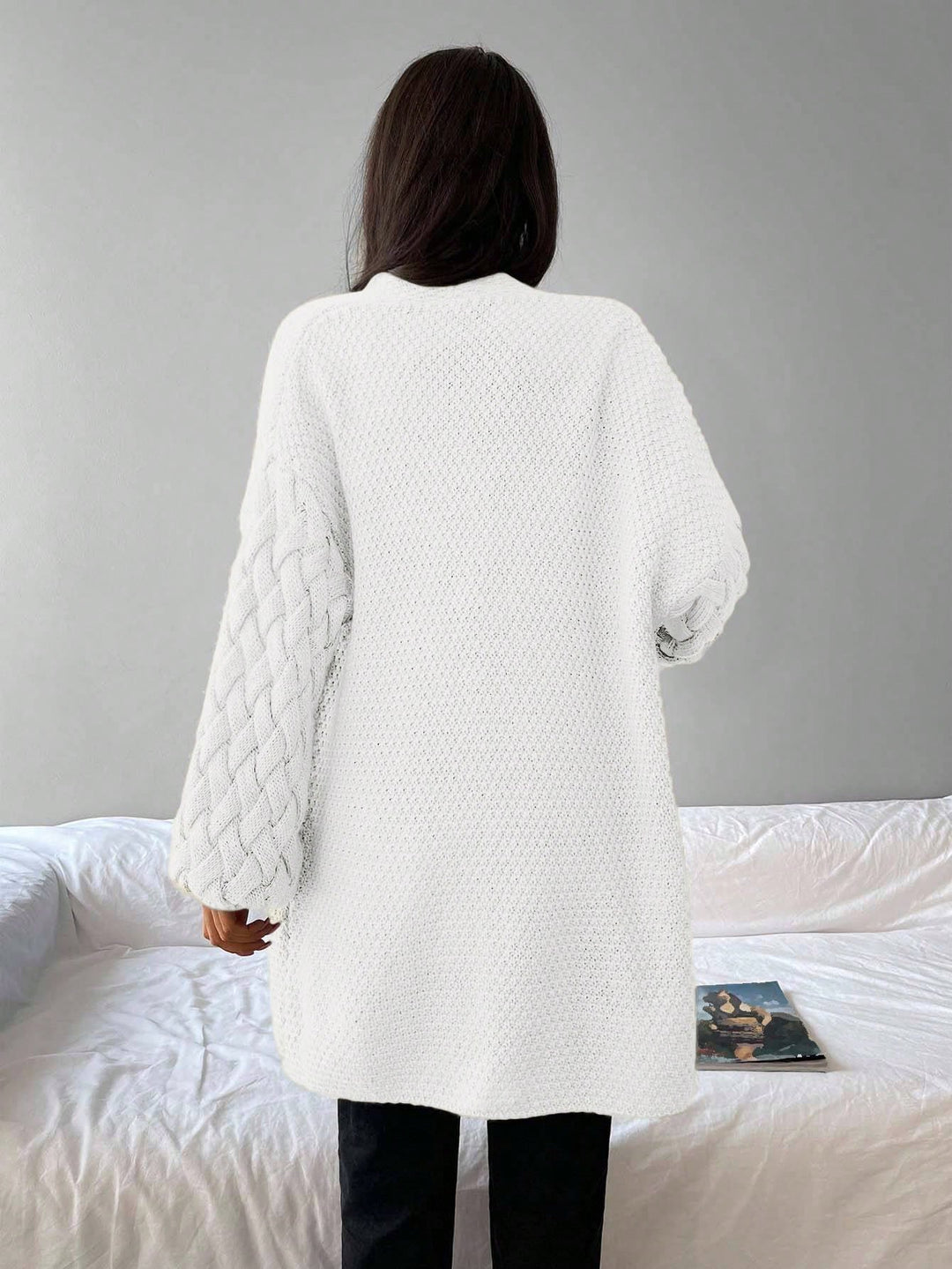 Cardigan SHEIN, alb