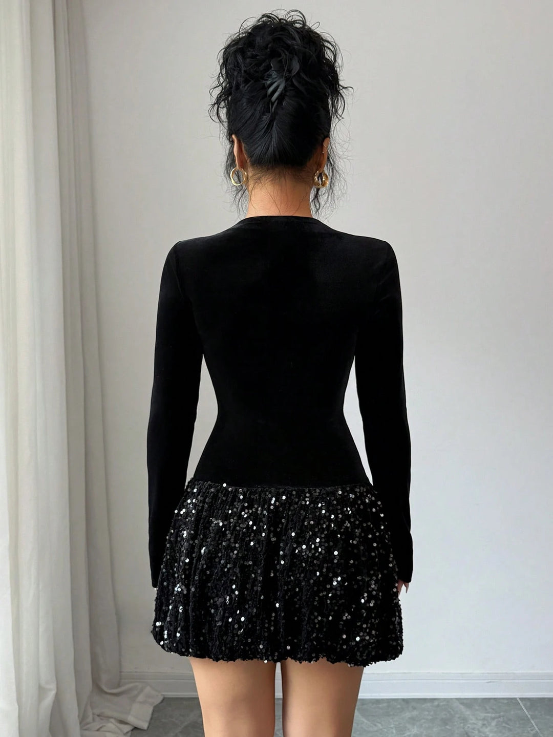 SHEIN mini ruha, fekete