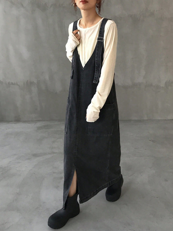 SHEIN maxi ruha, fekete