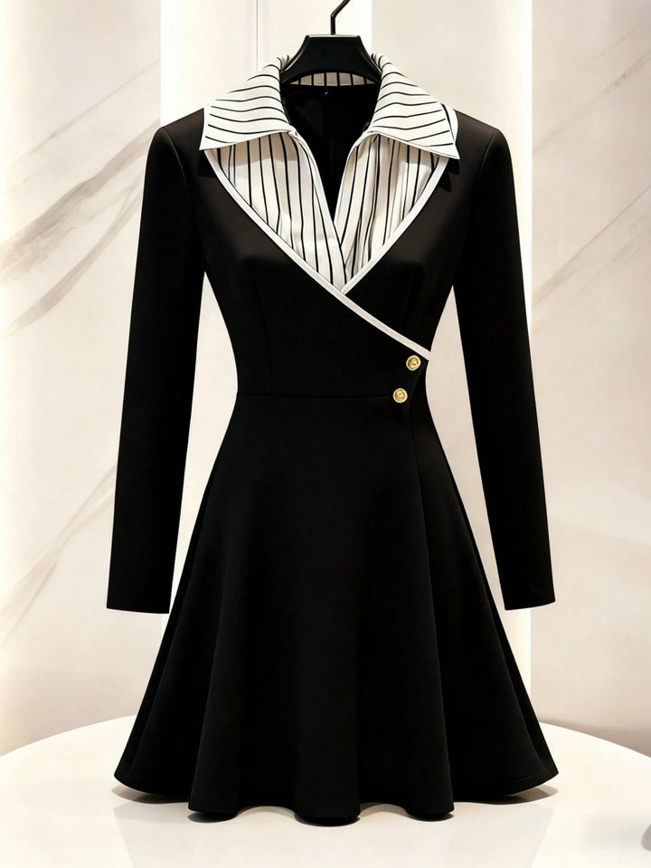 Shein mini ruha, fekete
