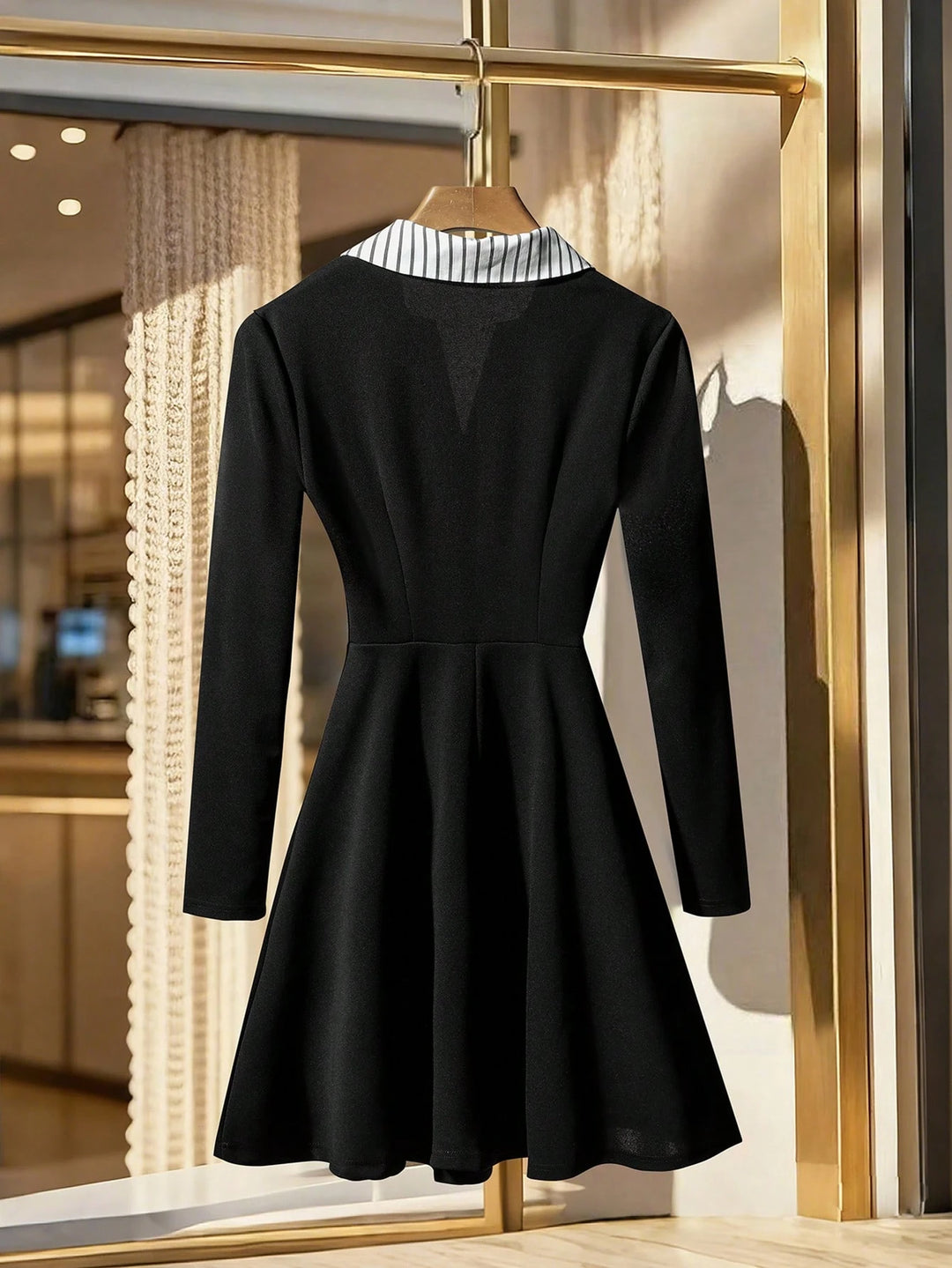 Shein mini ruha, fekete