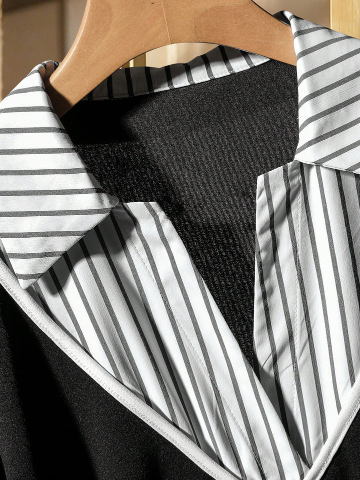 Shein mini ruha, fekete