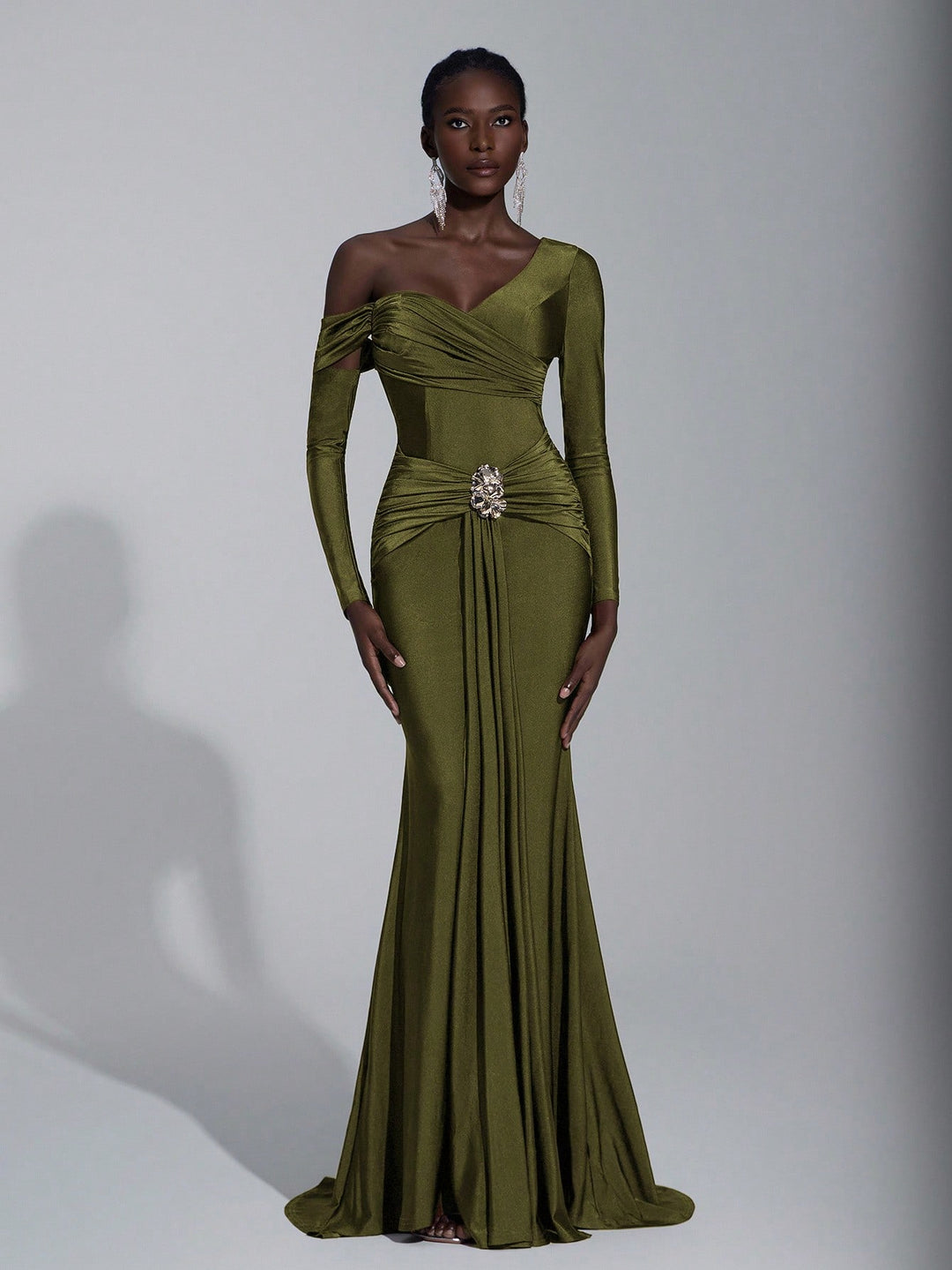 Rochie SHEIN, kaki