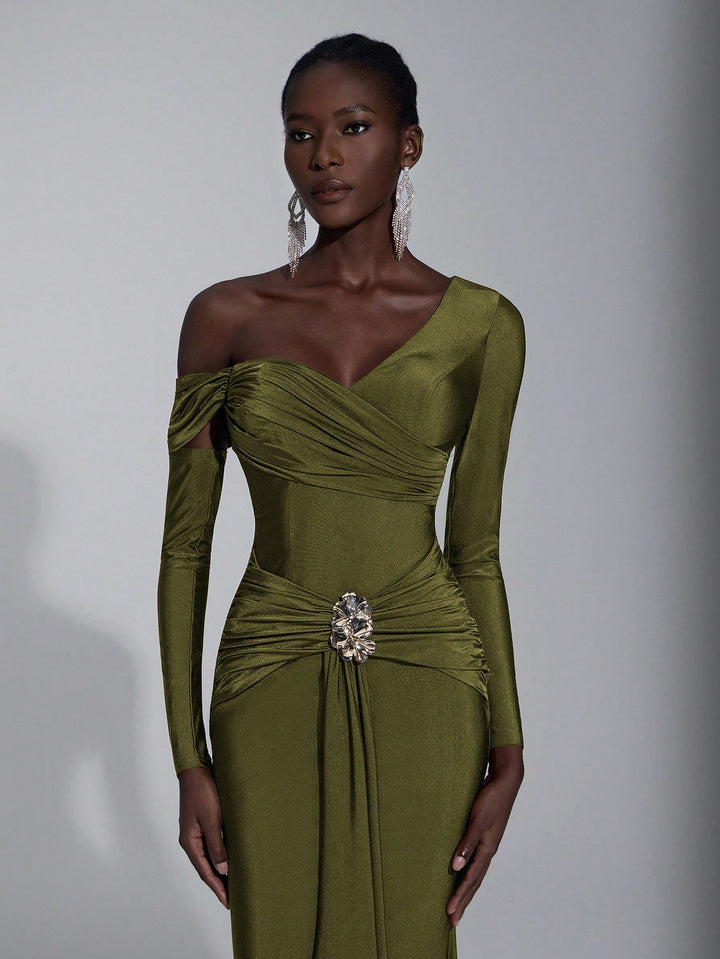 Rochie SHEIN, kaki