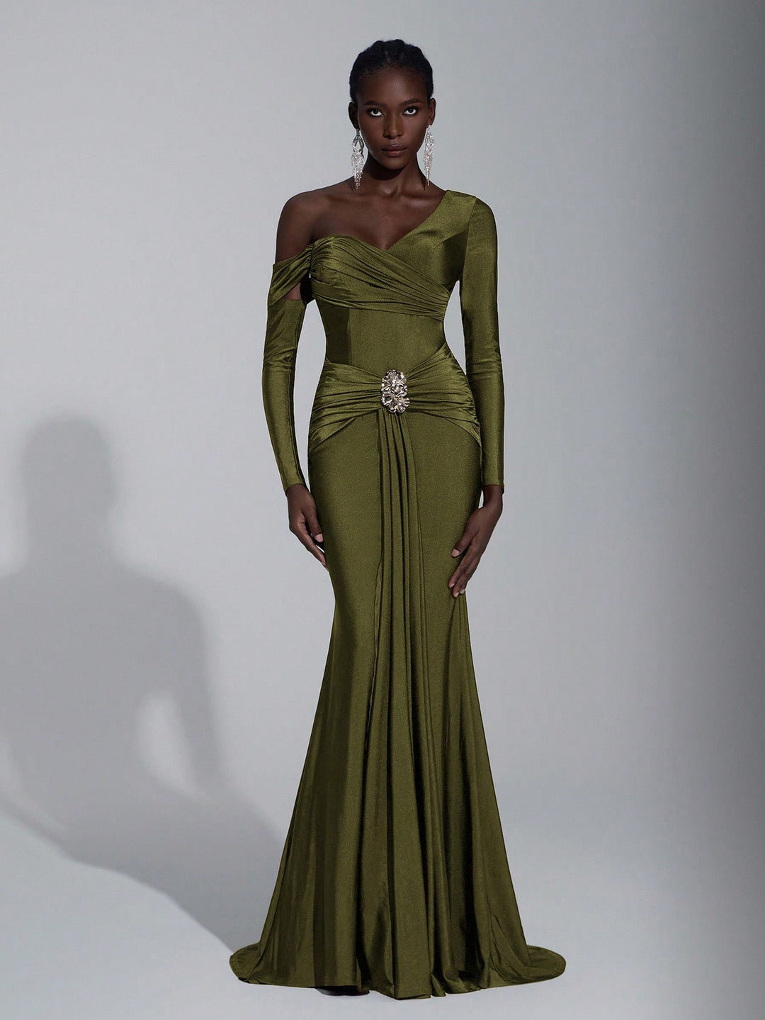 Rochie SHEIN, kaki