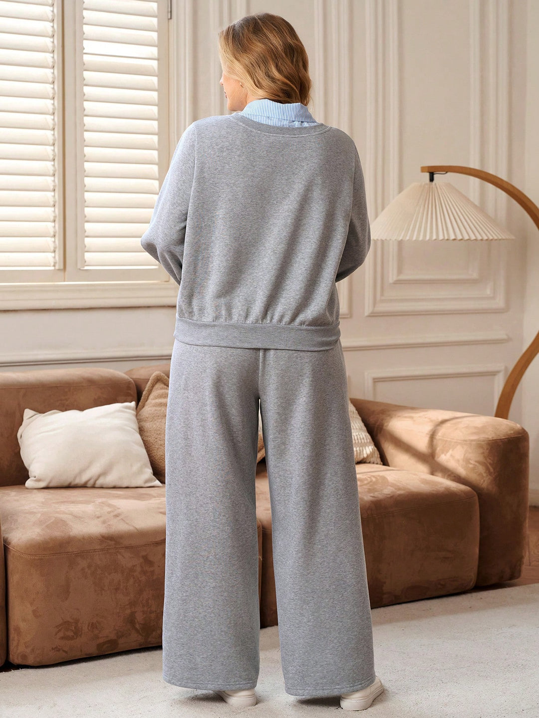 Compleu Shein Curve+, gri