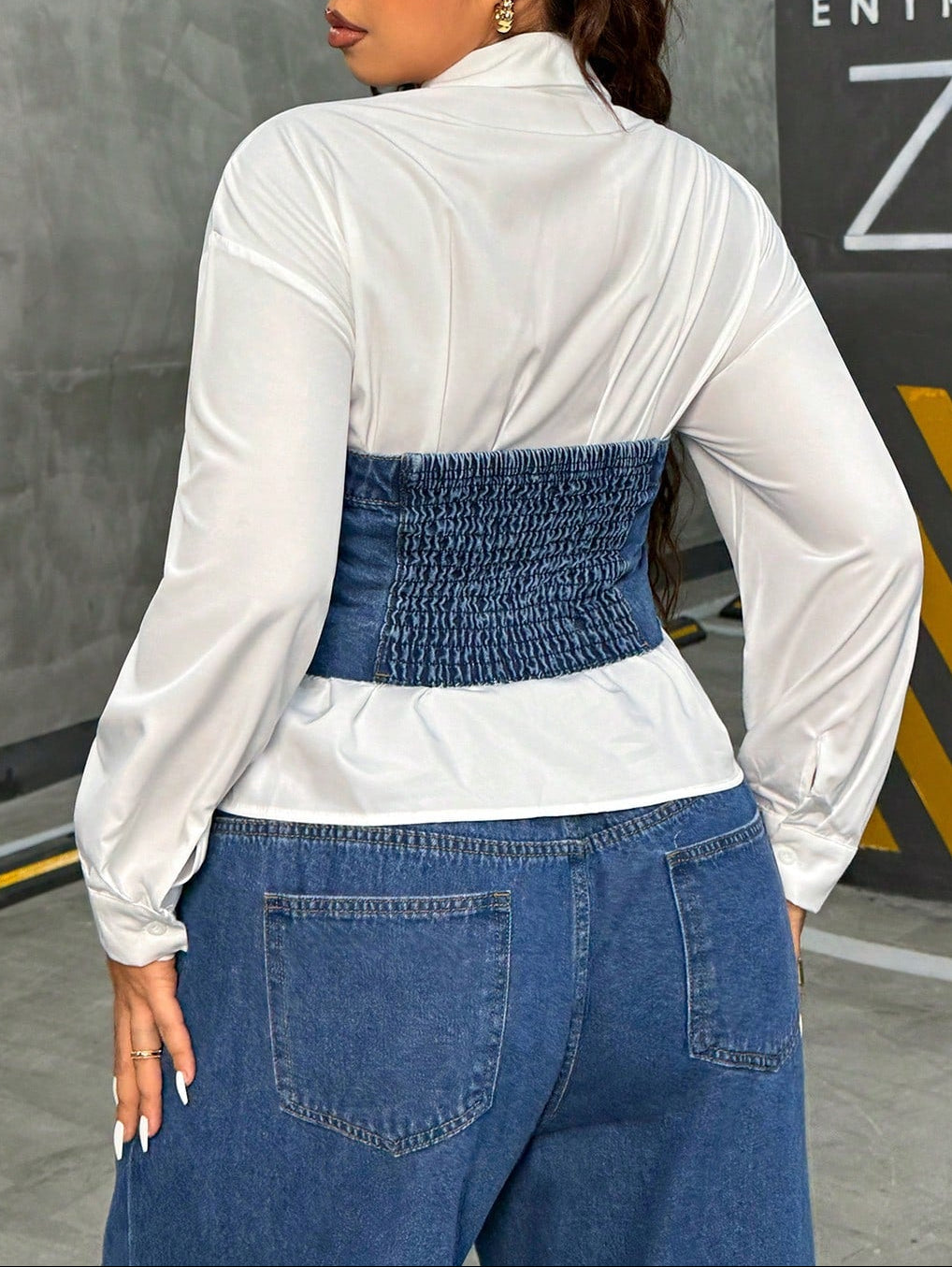 Top SHEIN, blue