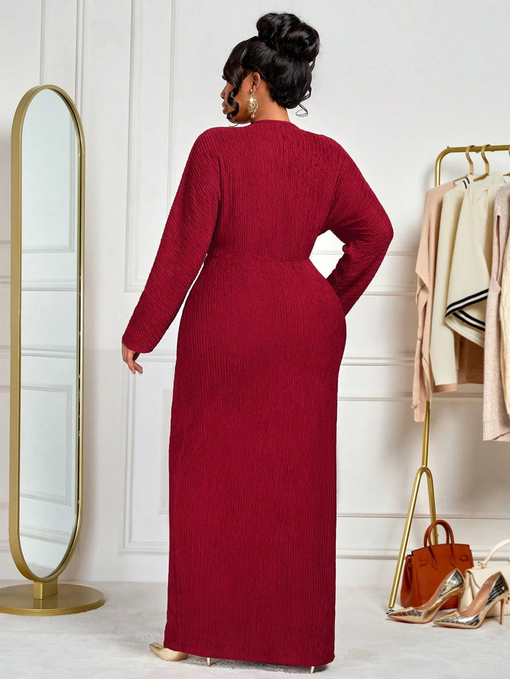 Rochie maxi SHEIN, vișiniu