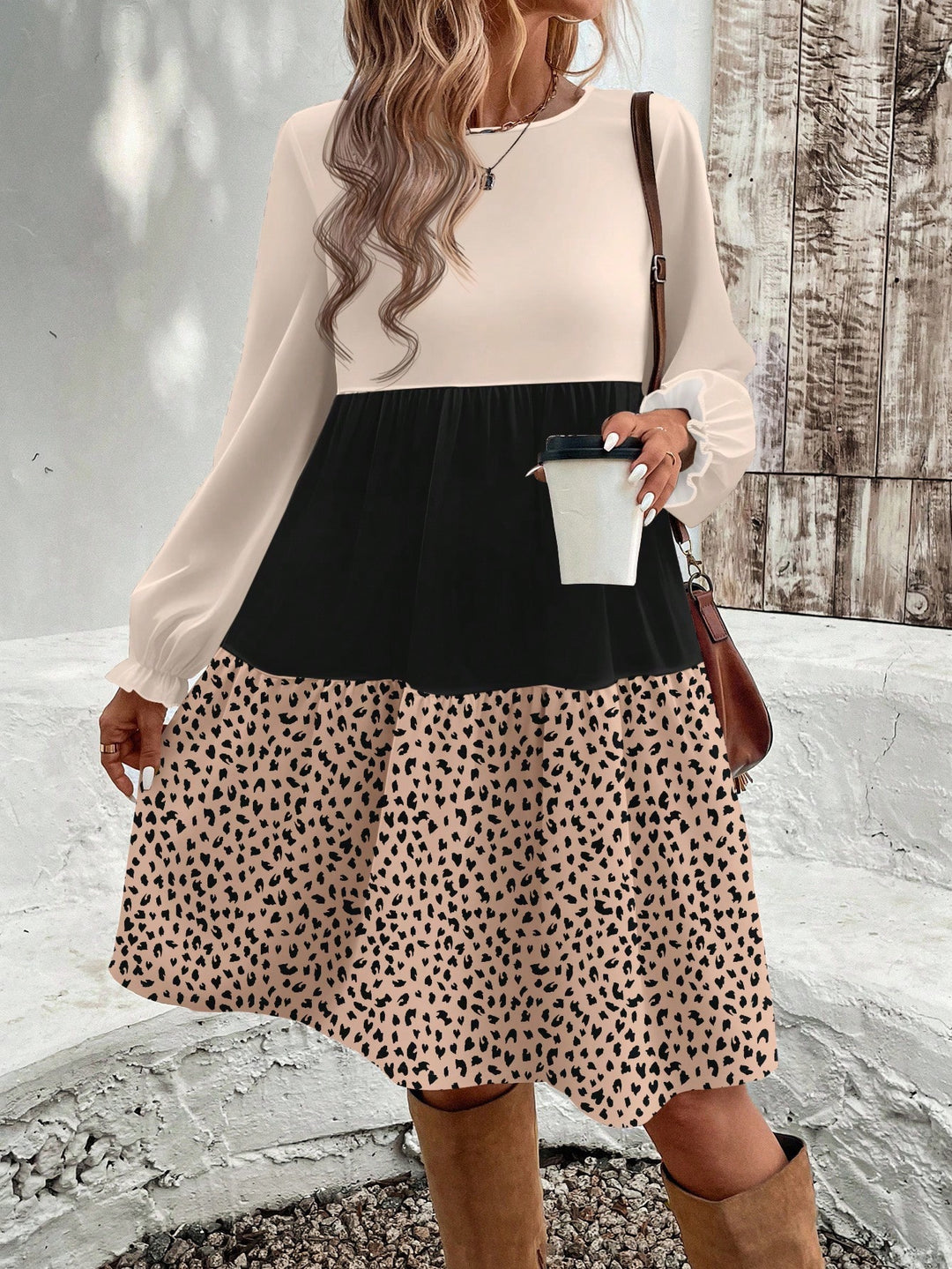 Rochie midi SHEIN, mix culori