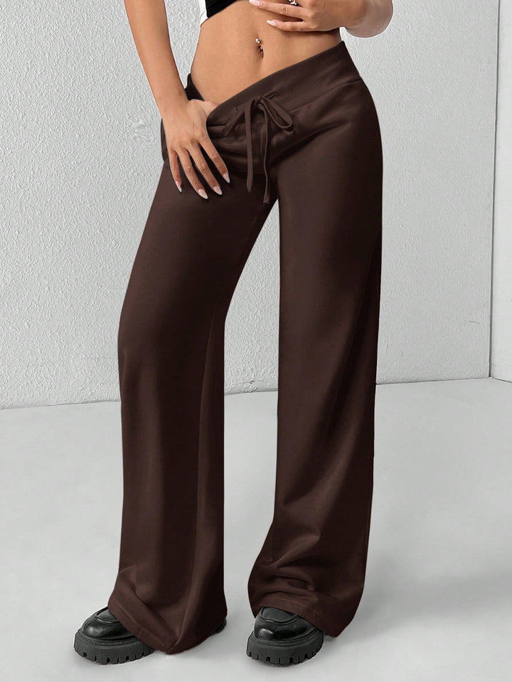 Pantaloni SHEIN, maro