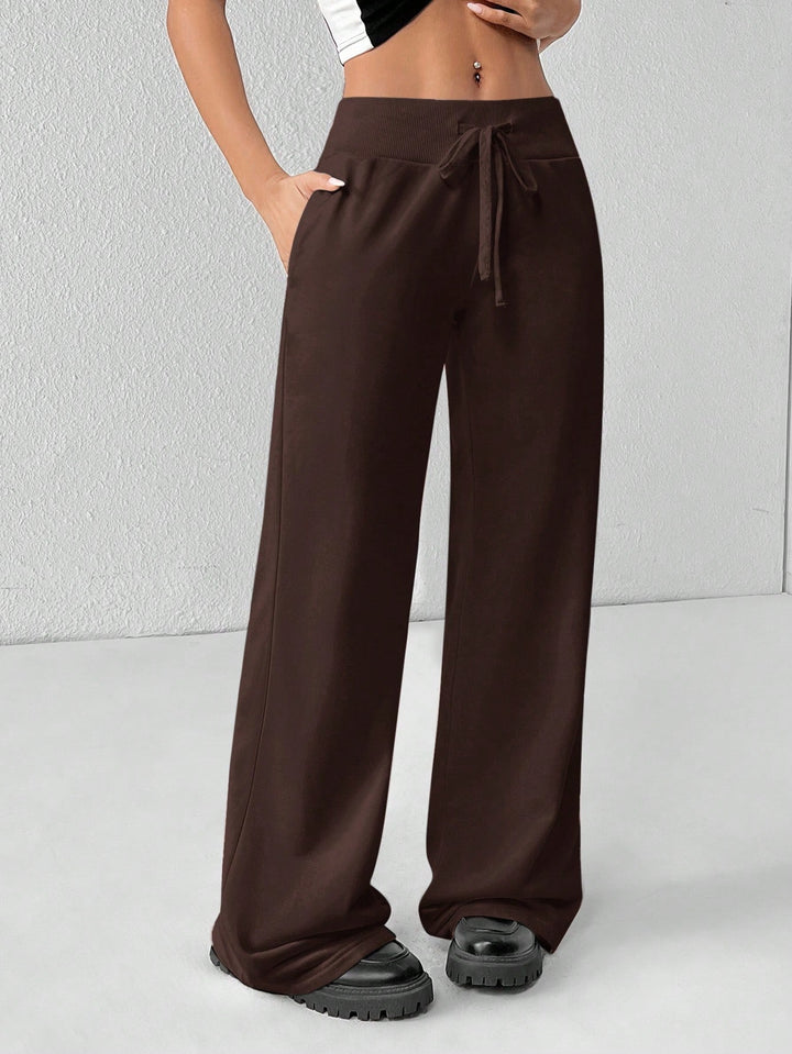 Pantaloni SHEIN, maro