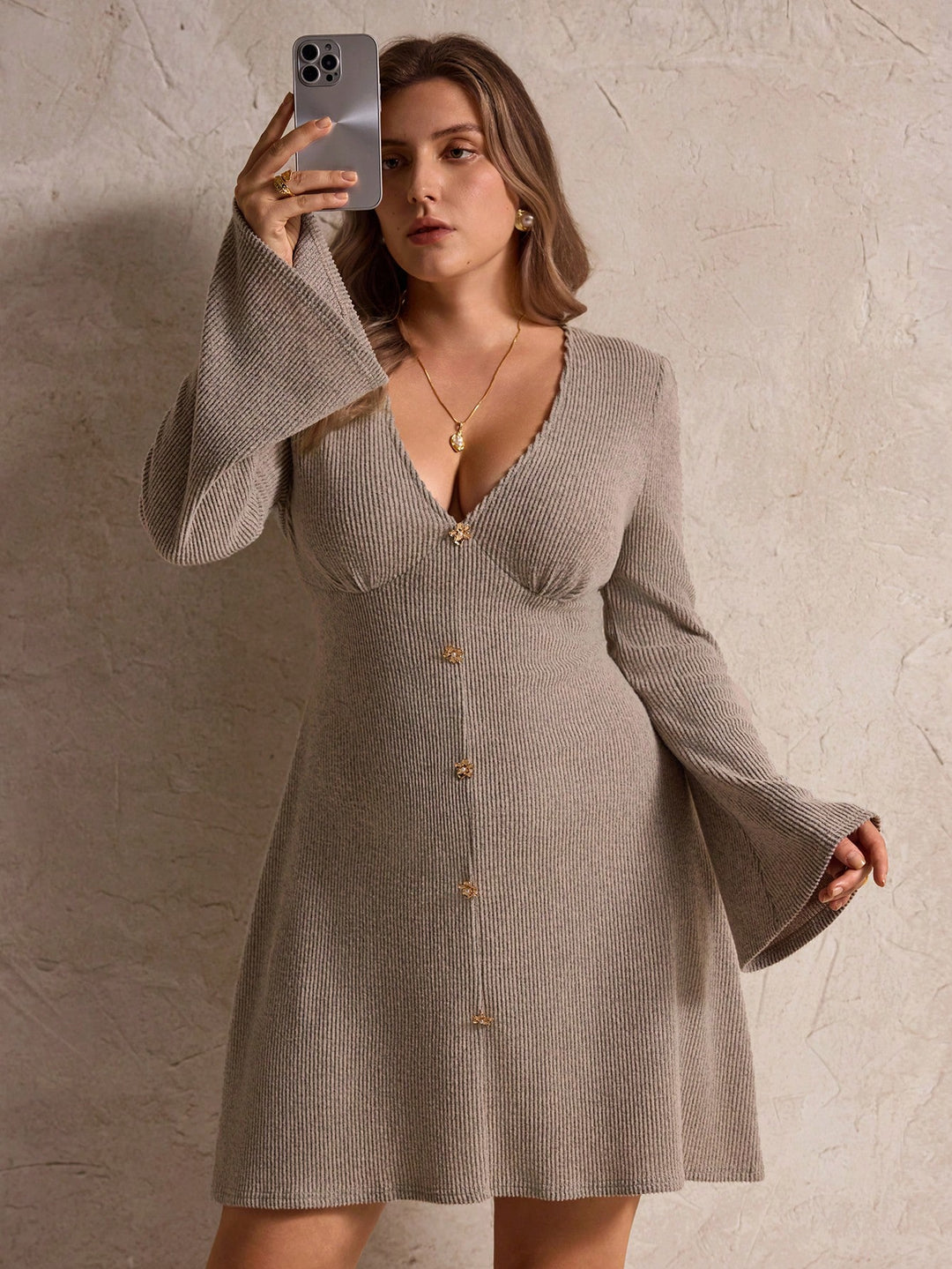 Rochie SHEIN, gri