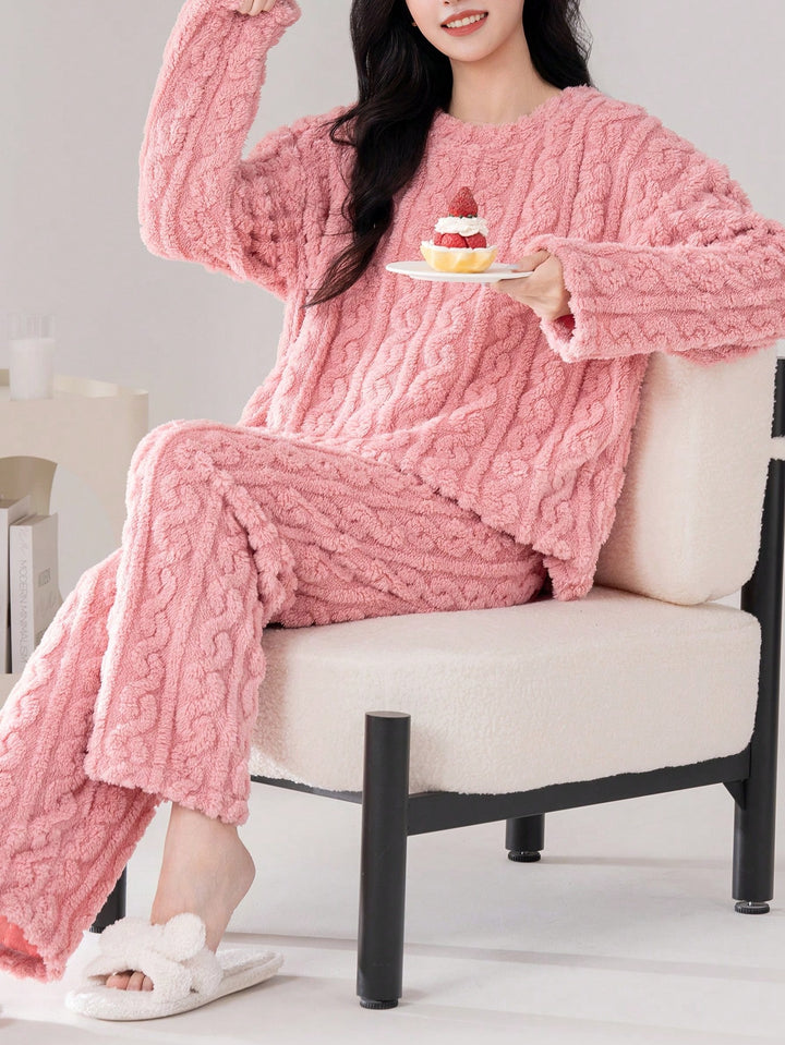 Compleu pijamale SHEIN, roz