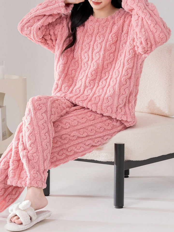 Compleu pijamale SHEIN, roz