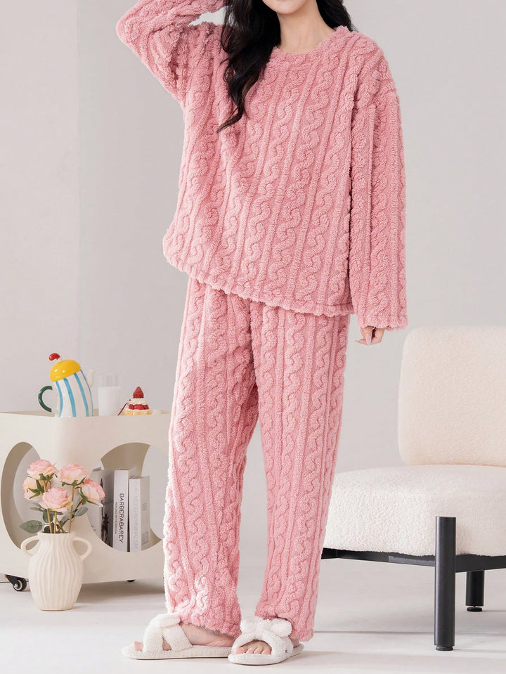 Compleu pijamale SHEIN, roz
