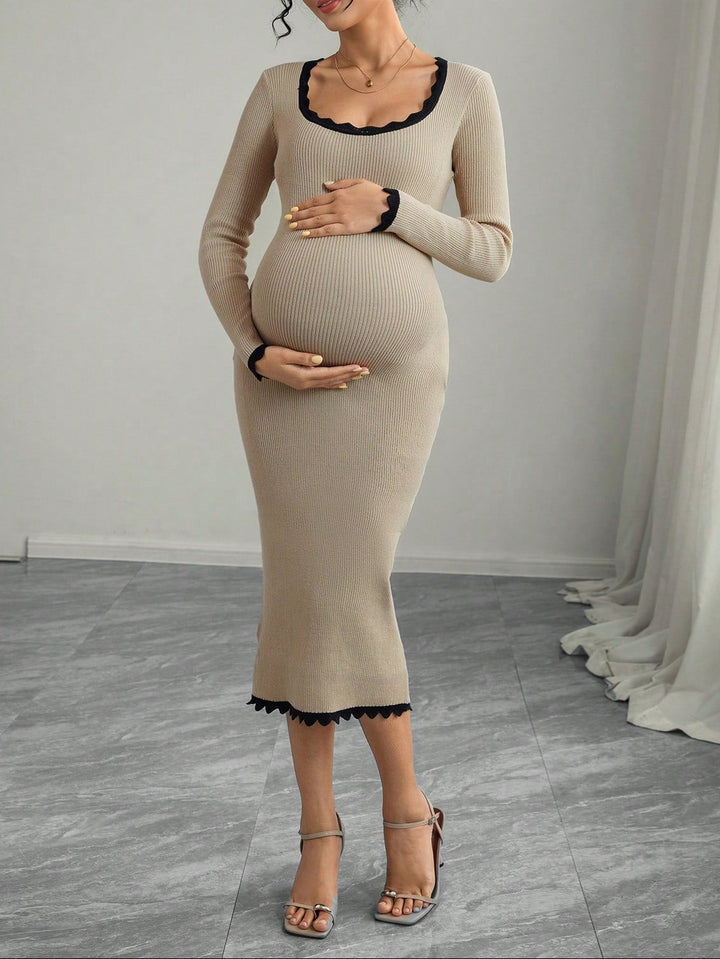 Rochie midi SHEIN, bej