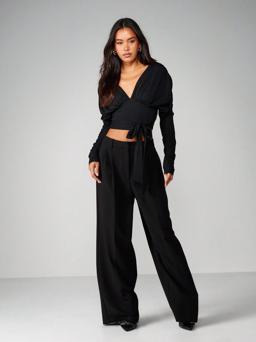Top SHEIN, negru