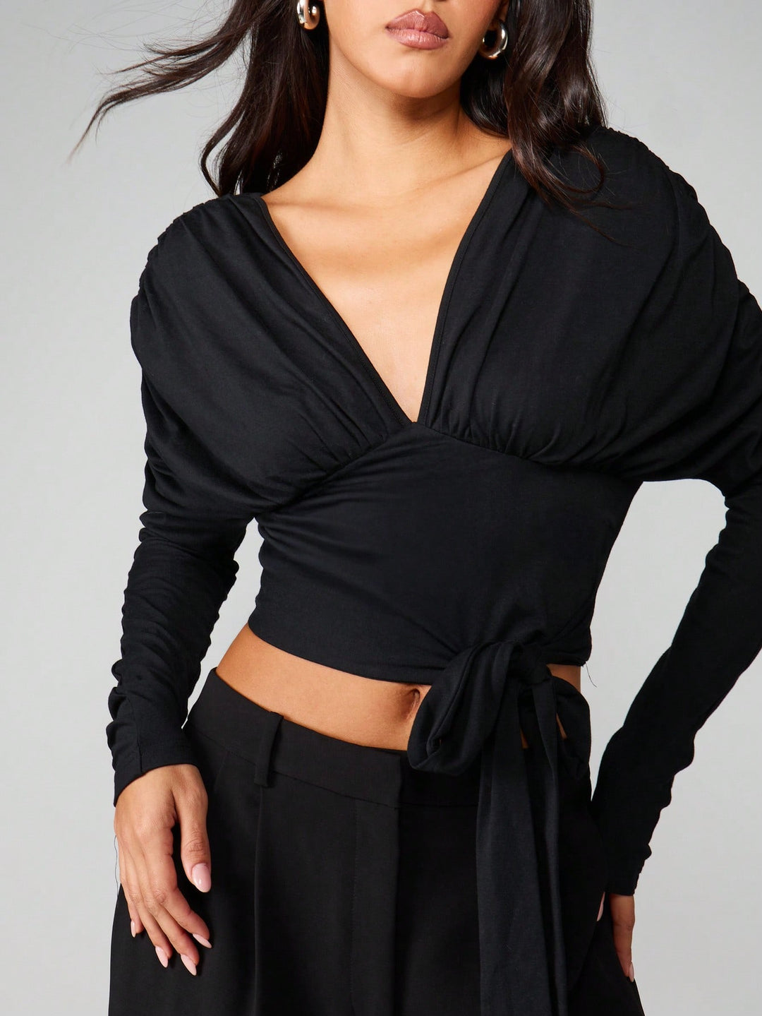 Top SHEIN, negru
